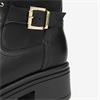 NeroGiardini Chunky Sole Strap Boot - Black Gold Leather